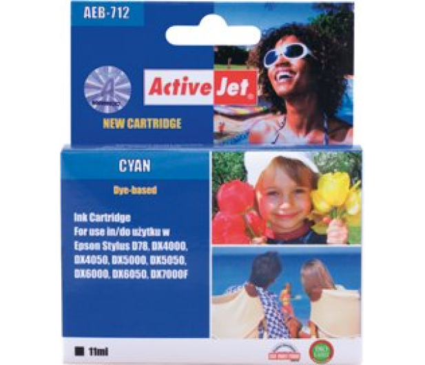 Tusz ACTIVEJET Cyan - zamiennik Epson T0712 (AEB-712) - 20832 - zdjęcie 2